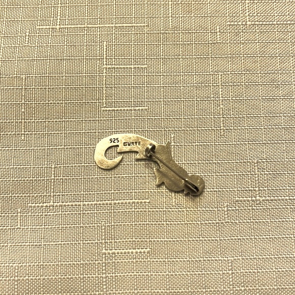 Vintage 925 Sterling Silver Plaid Quetzal Bird  Pin by GUATE - Picture 3 of 5